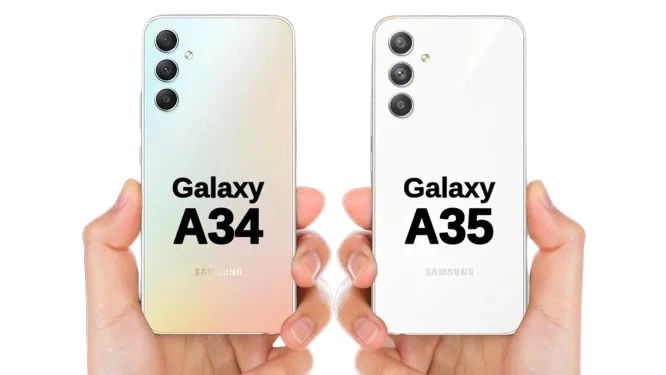 Samsung Galaxy A34 5G و Samsung Galaxy A35 5G