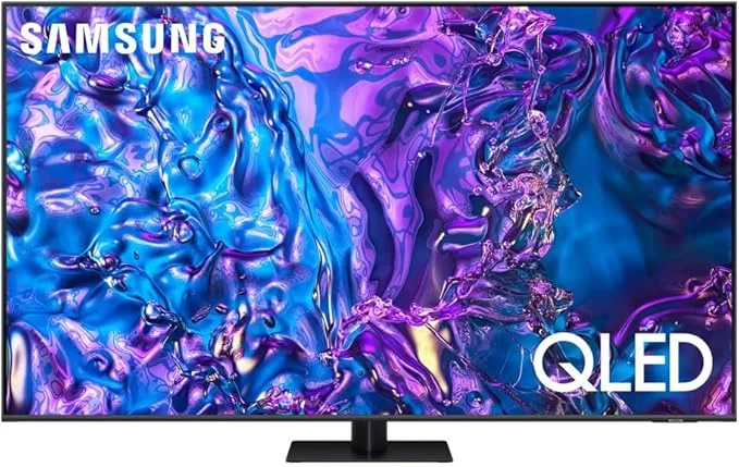 تلفزيون ذكي مقاس 55 بوصة بدقة 4K QLED من سامسونج - لون رمادي تيتان - QA55Q70DAUXEG