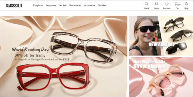 🕶️ Glasseslit بخصم 8$ – احصل على أفضل النظارات الآن!